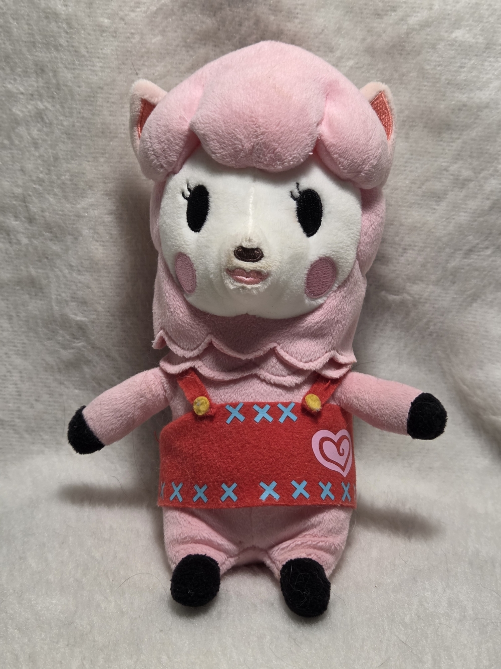 Reese Animal Crossing New Leaf Pink Alpaca Llama 8" Stuffed Toy DAMAGED